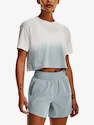 Dámské tričko Under Armour  DIP DYE CROP SS-GRY L