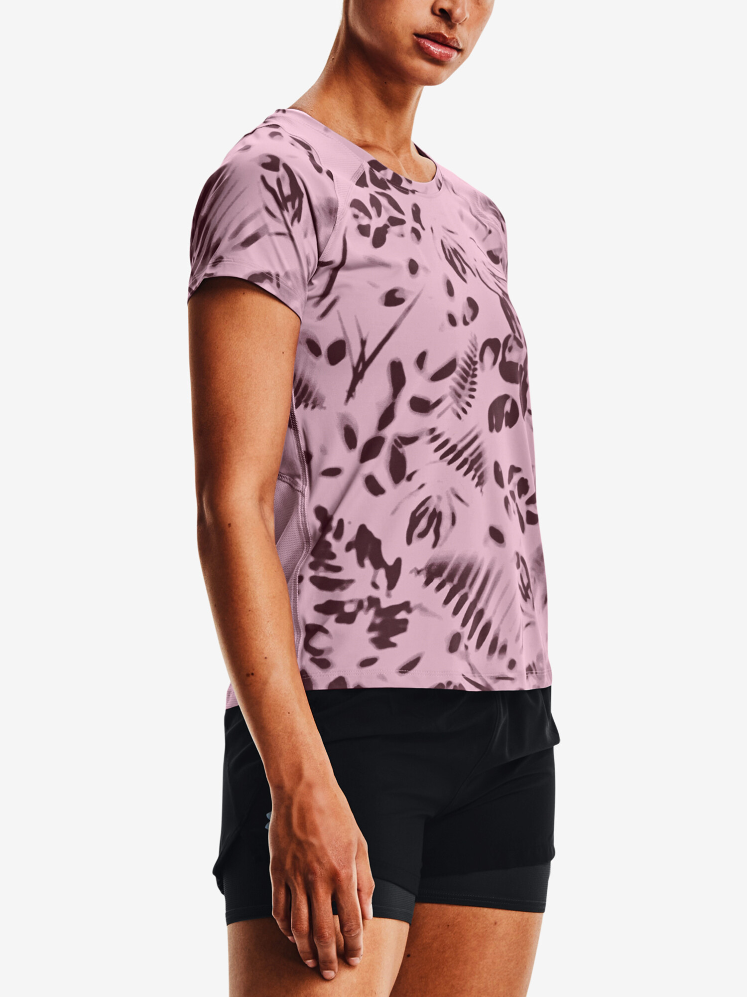 Product detail of Under Armour Fialové dámské tričko Iso Chill 200 Print SS