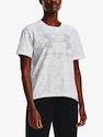 Dámské tričko Under Armour  LOGO AOP HEAVYWEIGHT SS-WHT