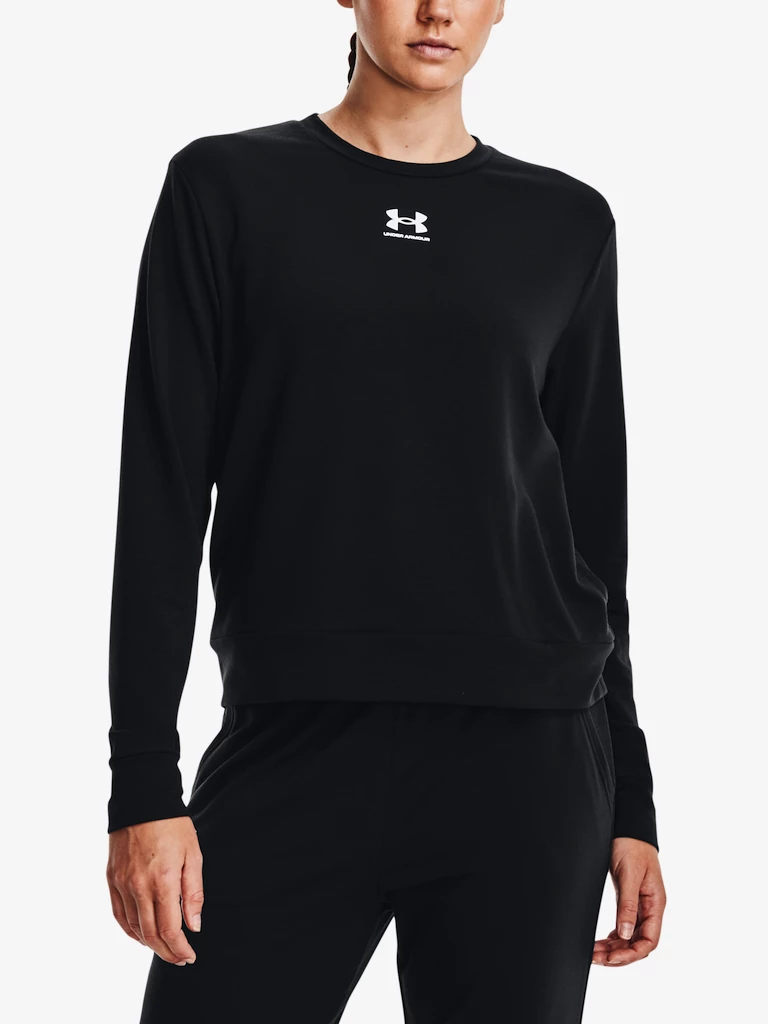 Dámské tričko Under Armour  Rival Terry Crew-BLK