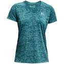 Dámské Tričko Under Armour Tech SSV - Twist modré Dark Cyan