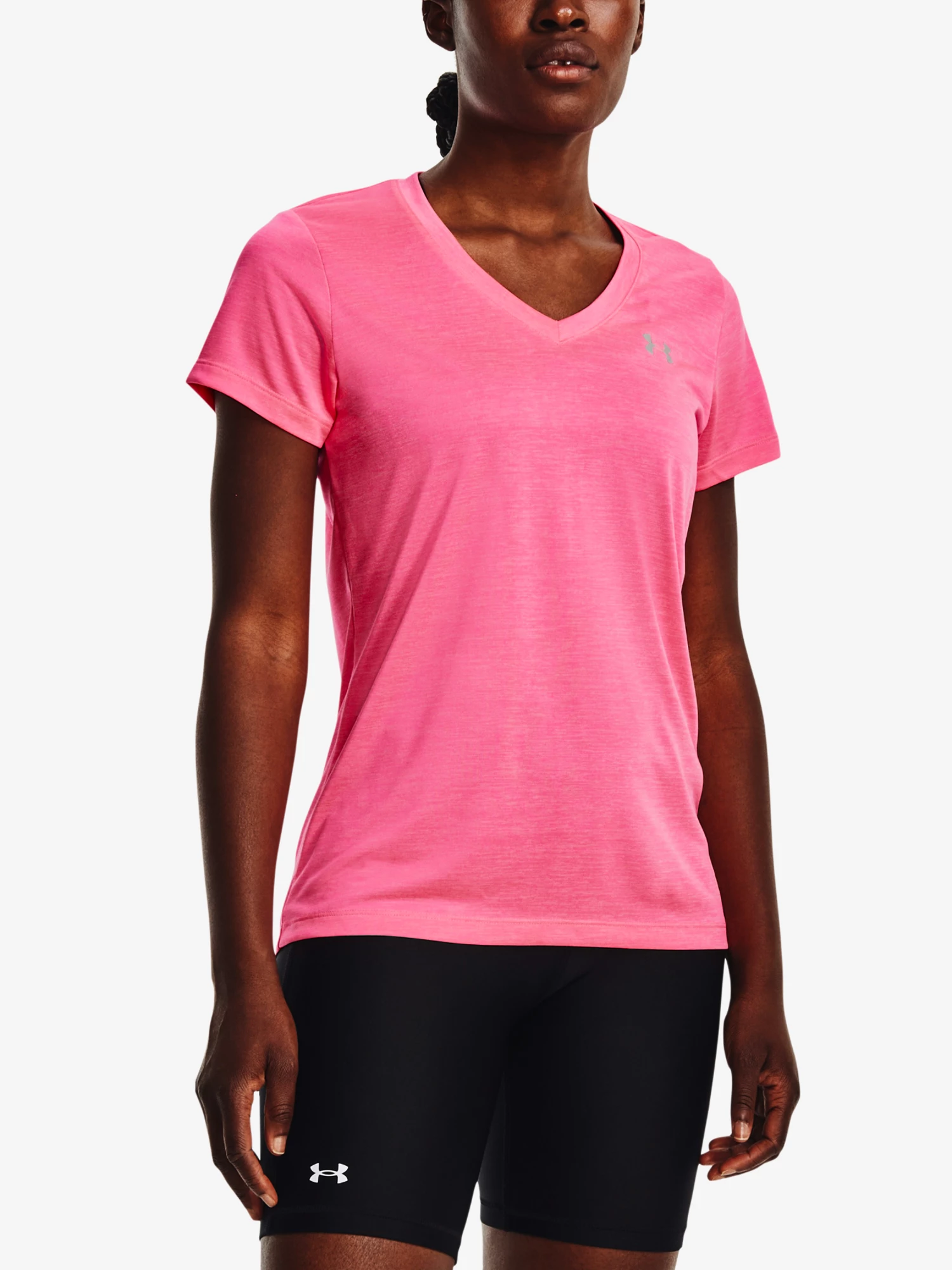 Dámské tričko Under Armour  Tech SSV - Twist-PNK