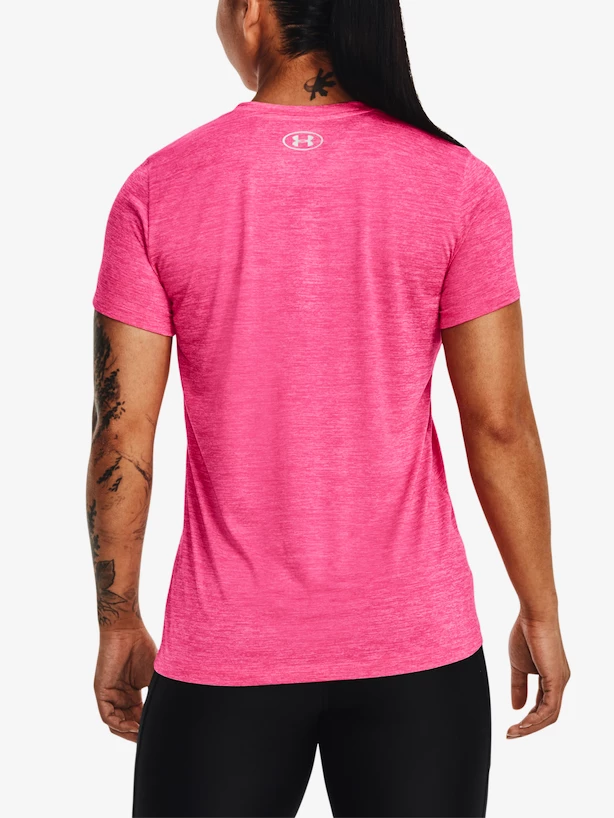 Dámské tričko Under Armour  Tech Twist LC Crest SSV-PNK XS