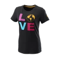 Dámské tričko Wilson  Love Earth Tech Tee W Black