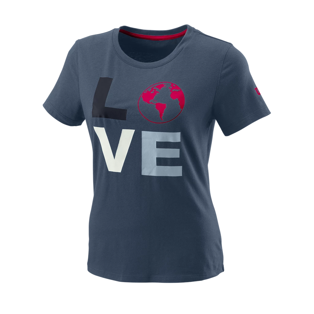 Dámské tričko Wilson  Love Earth Tech Tee W China Blue M