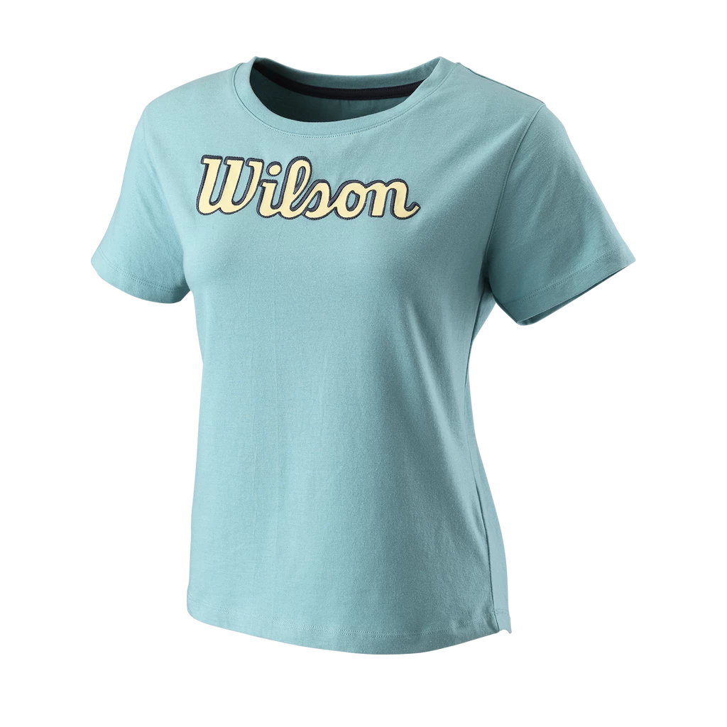 Dámské tričko Wilson  Script Eco Cotton Tee W Reef M