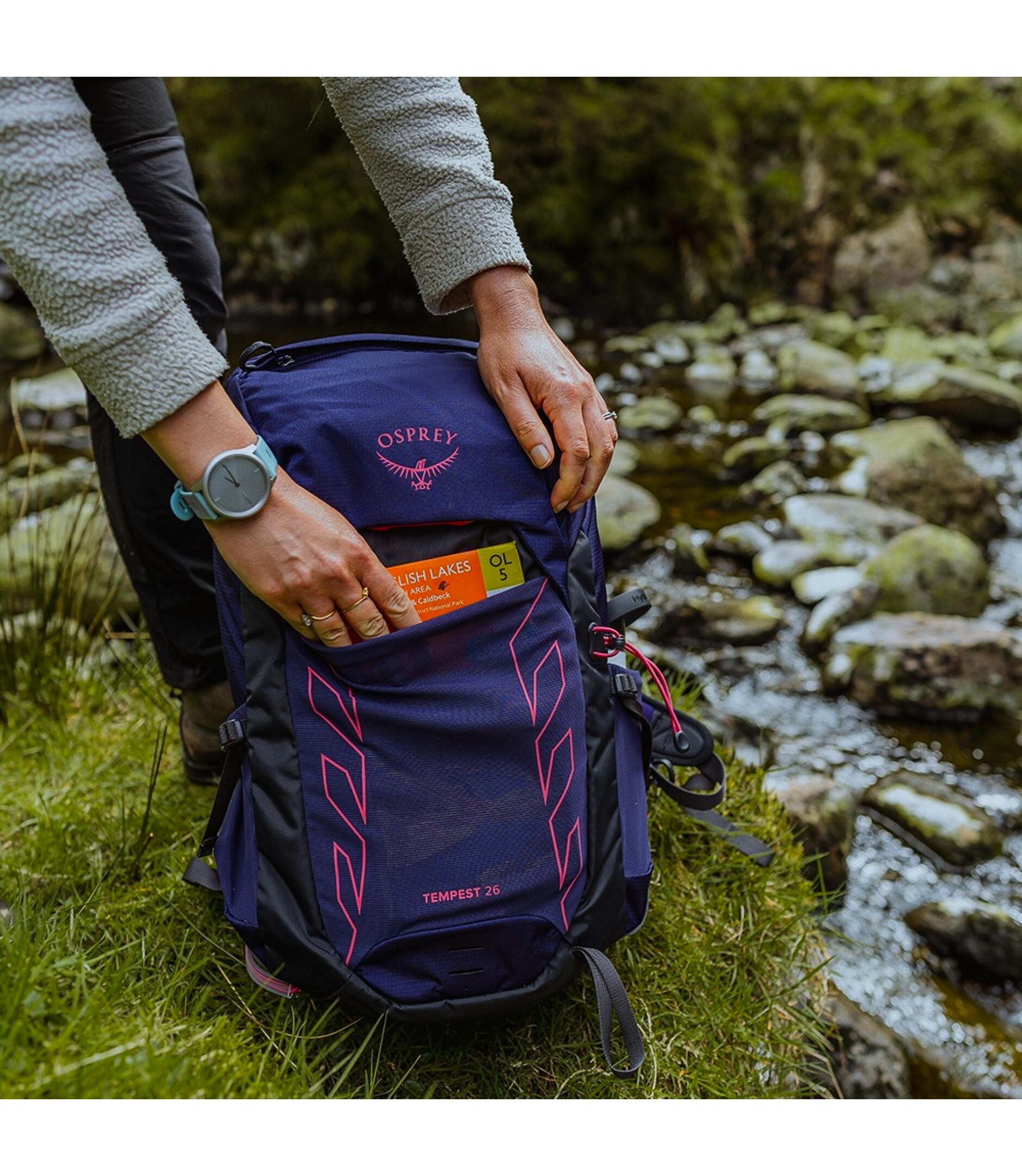 Dámský batoh OSPREY Tempest 26 deep fig/hotspot pink - thumb (8)