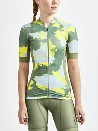 Dámský cyklistický dres Craft ADV Endur Graphic green/blue