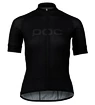 Dámský cyklistický dres POC  W's Essential Road Logo Jersey Uranium Black