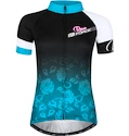 Dámský cyklistický dres s krátkým rukávem Force Rose černo-modrý
