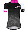 Dámský cyklistický dres s krátkým rukávem Force Rose černo-růžový
