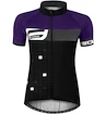 Dámský cyklistický dres s krátkým rukávem Force Square černo-fialový