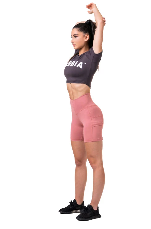 Dámský top Nebbia Hero Sporty Hero crop top marron XS