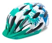 Dětská cyklistická helma GIRO Raze Turquoise Flowers