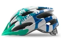 Dětská cyklistická helma GIRO Raze Turquoise Flowers