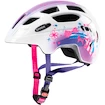 Dětská cyklistická helma Uvex Finale Junior bílo-růžová