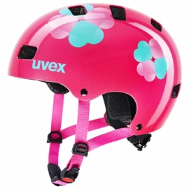 Dětská cyklistická helma Uvex KID 3 růžová/čtyřlístek