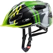 Dětská cyklistická helma Uvex Quatro Junior zeleno-antracitová 2017