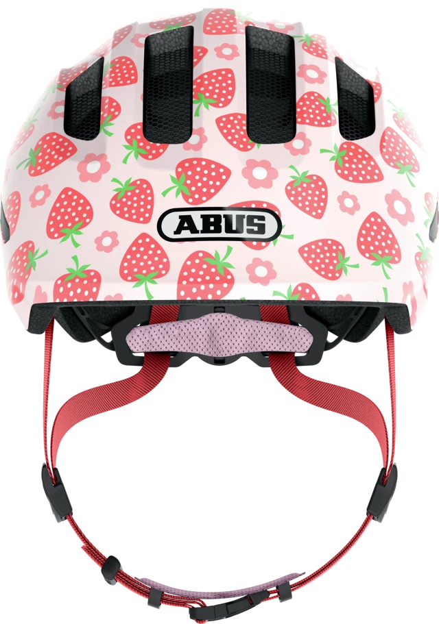 Dětská helma Abus Smiley 3.0 LED Rose strawberry