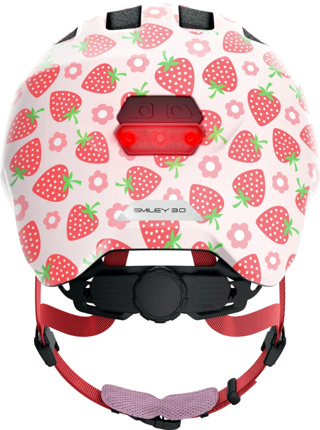 Dětská helma Abus Smiley 3.0 LED Rose strawberry