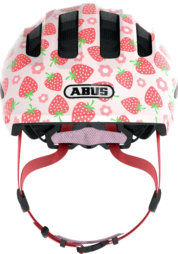 Dětská helma Abus Smiley 3.0 LED Rose strawberry