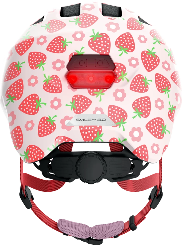 Dětská helma Abus Smiley 3.0 LED Rose strawberry