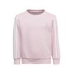 Dětská mikina adidas  Essentials 3-Stripes Crew Neck Clear Pink 128 cm