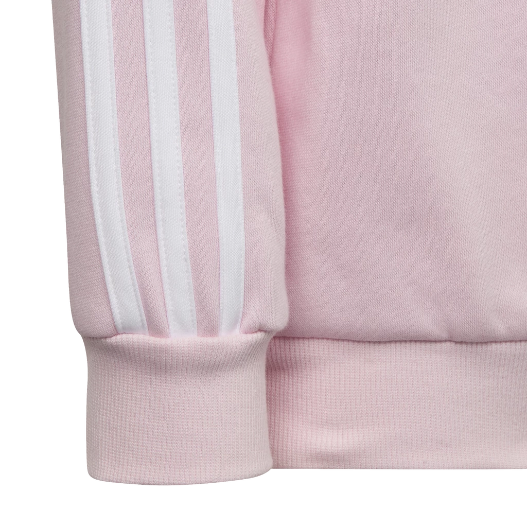 Dětská mikina adidas  Essentials 3-Stripes Crew Neck Clear Pink