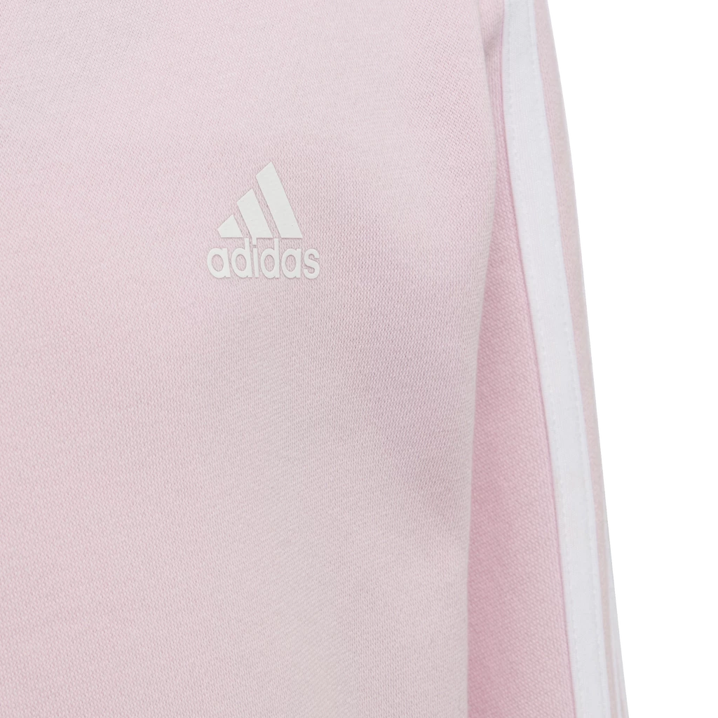 Dětská mikina adidas  Essentials 3-Stripes Crew Neck Clear Pink