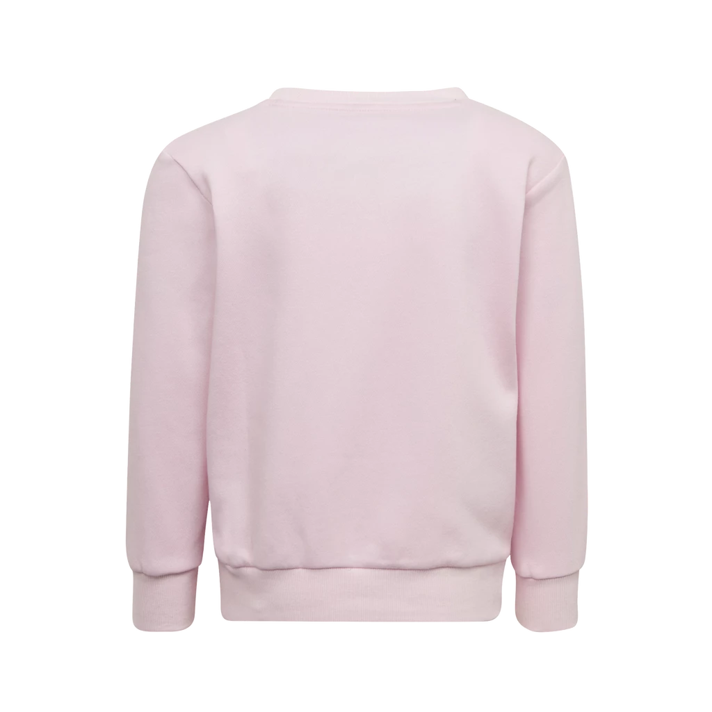 Dětská mikina adidas  Essentials 3-Stripes Crew Neck Clear Pink
