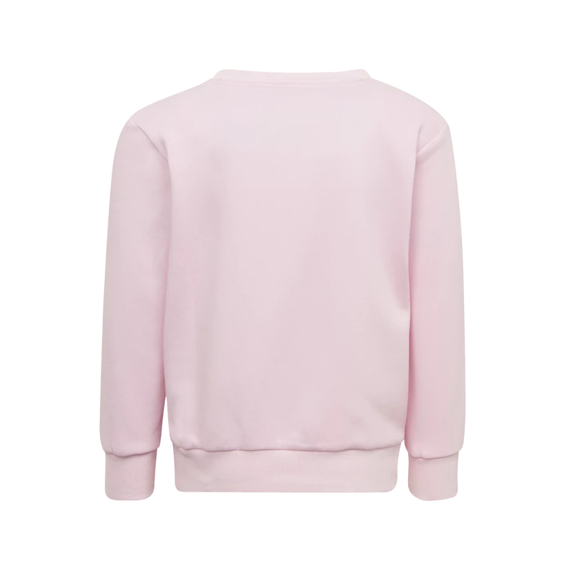 Dětská mikina adidas  Essentials 3-Stripes Crew Neck Clear Pink 128 cm