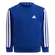 Dětská mikina adidas  Essentials 3-Stripes Crew Neck Royal Blue 104 cm
