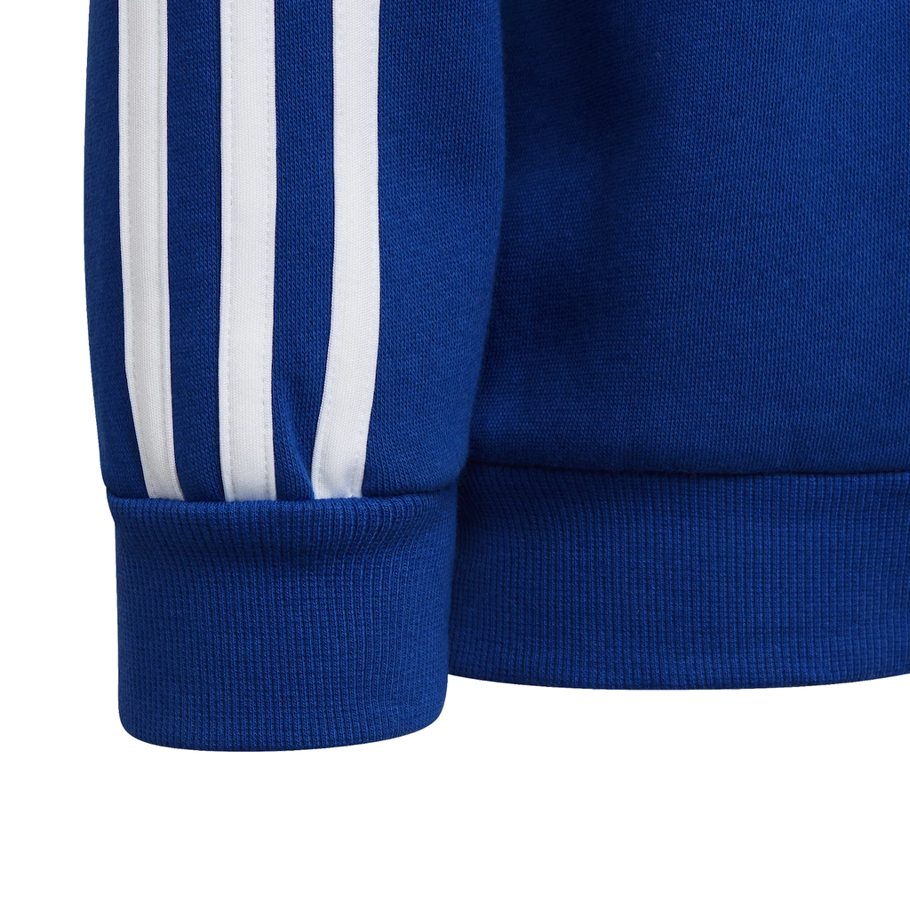 Dětská mikina adidas  Essentials 3-Stripes Crew Neck Royal Blue