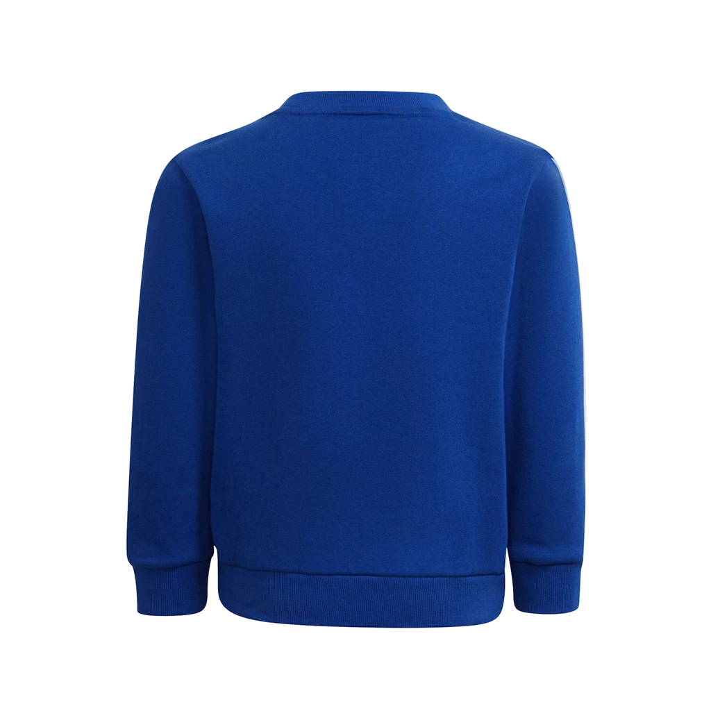 Dětská mikina adidas  Essentials 3-Stripes Crew Neck Royal Blue