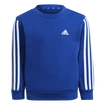 Dětská mikina adidas  Essentials 3-Stripes Crew Neck Royal Blue