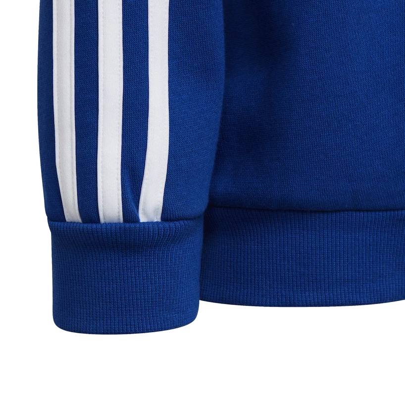 Dětská mikina adidas  Essentials 3-Stripes Crew Neck Royal Blue 104 cm
