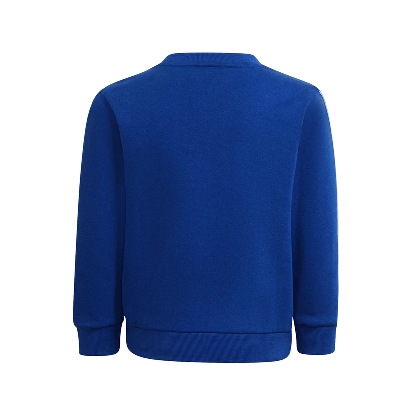 Dětská mikina adidas  Essentials 3-Stripes Crew Neck Royal Blue 104 cm