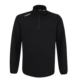Dětská mikina CCM LOCKER ROOM FLEECE 1/4 ZIP black
