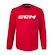 Dětská mikina CCM  LOCKER ROOM FLEECE CREW Red XL