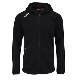 Dětská mikina CCM LOCKER ROOM FLEECE FULL ZIP HOODIE black