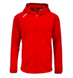 Dětská mikina CCM LOCKER ROOM FLEECE FULL ZIP HOODIE red