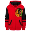 Dětská mikina Outerstuff  FACEOFF FULL ZIP FLEECE HOODIE CHICAGO BLACKHAWKS