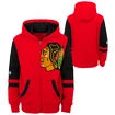 Dětská mikina Outerstuff  FACEOFF FULL ZIP FLEECE HOODIE CHICAGO BLACKHAWKS