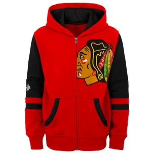 Dětská mikina Outerstuff  FACEOFF FULL ZIP FLEECE HOODIE CHICAGO BLACKHAWKS
