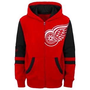Dětská mikina Outerstuff  FACEOFF FULL ZIP FLEECE HOODIE DETROIT RED WINGS