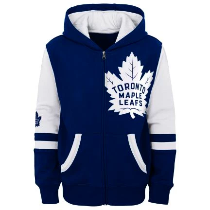Dětská mikina Outerstuff  FACEOFF FULL ZIP FLEECE HOODIE  TORONTO MAPLE LEAFS