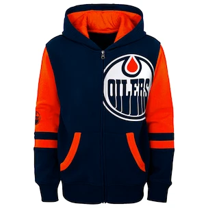 Dětská mikina s kapucí Outerstuff Face-Off NHL Edmonton Oilers