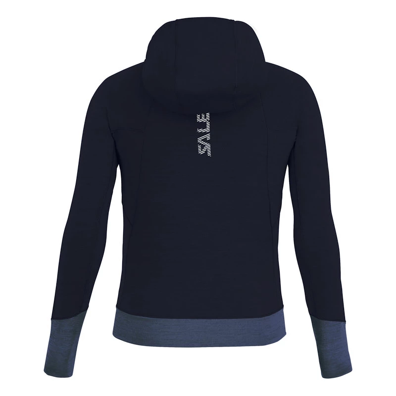 Dětská mikina Salewa  Puez Hybrid PL G FZ HDY Navy Blazer Melange 116 cm