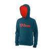 Dětská mikina Wilson  Script Cotton Hoody Y Blue Coral