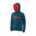 Dětská mikina Wilson  Script Cotton Hoody Y Blue Coral